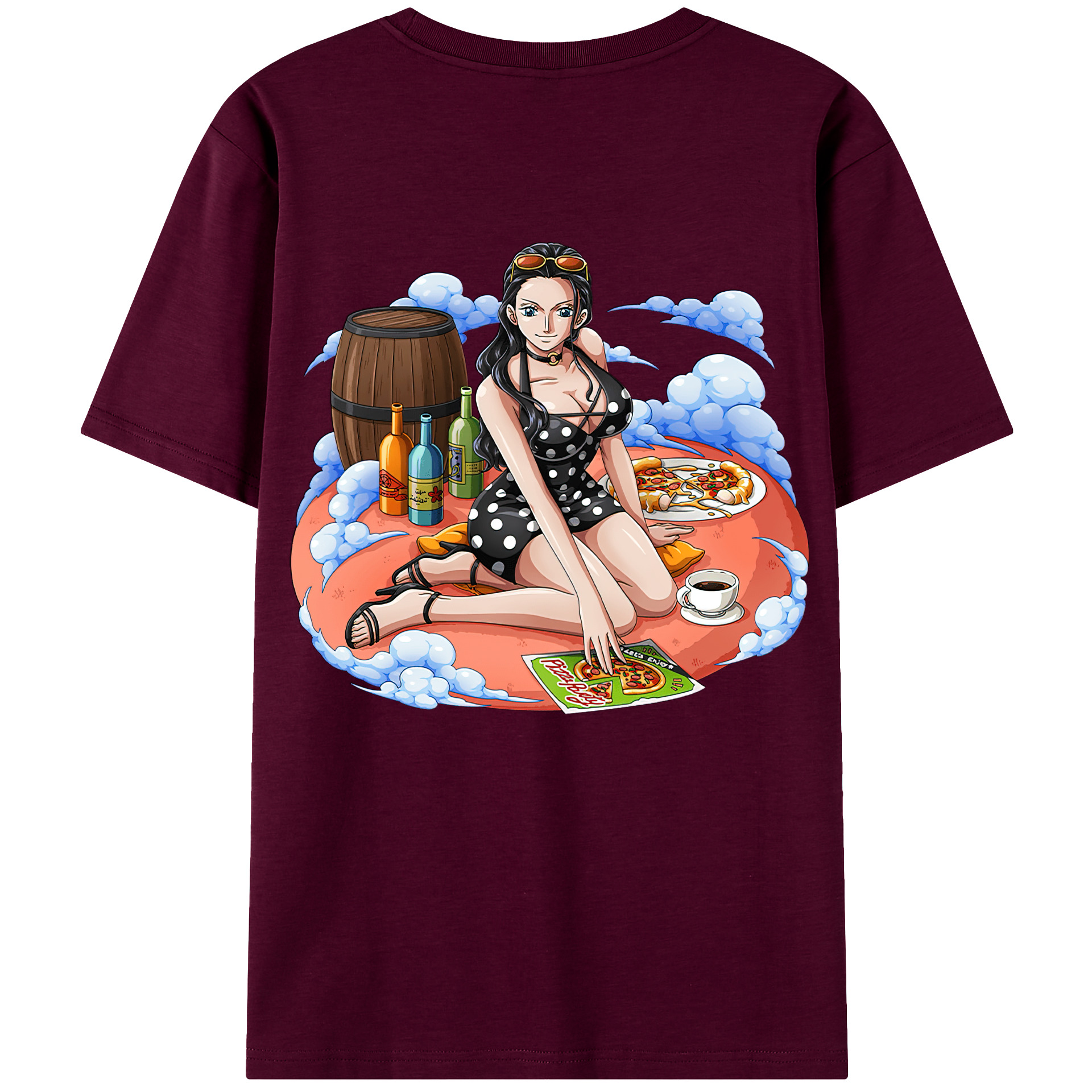 ワンピース ニコ・ロビン ONE PIECE Nico Robin レディース半袖Tシャツ(バックプリント)